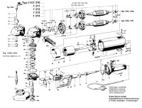 Bosch 0 601 310 017  Angle Grinder 220 V / Eu Spare Parts
